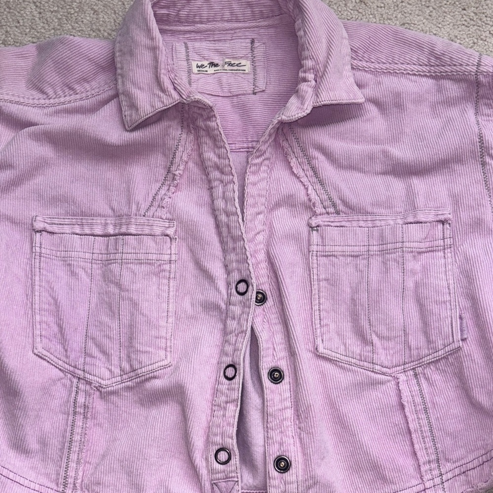We The Free Lavender Jean Jacket - Picture 2 of 8